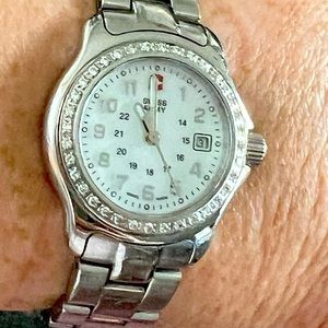 Victorinox diamond bezel Swiss Army watch